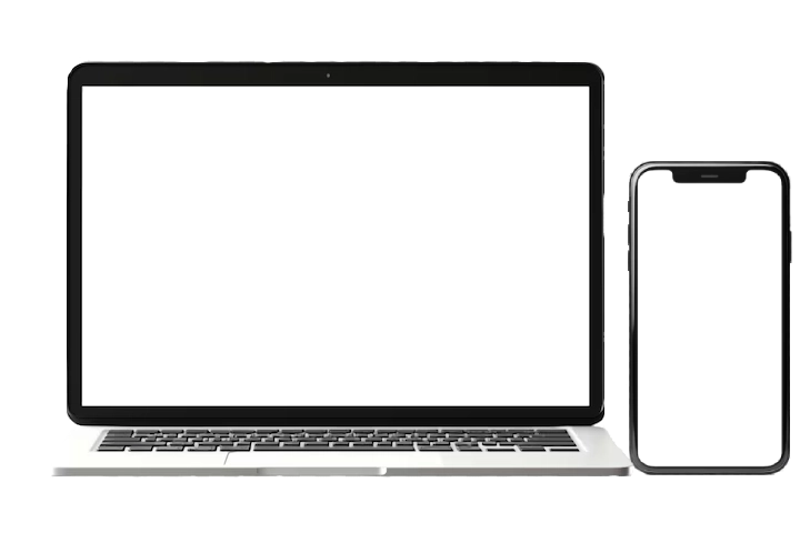 Contractor Sample mockup with desktop and mobile views